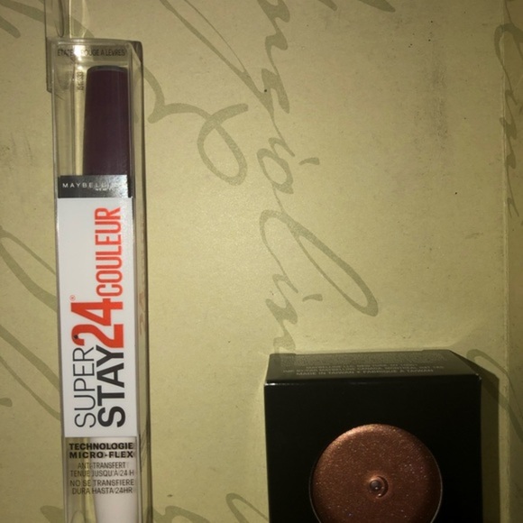 2pc Maybelline set-master chrome jelly highlighter & plum superstay 24 lip color - Picture 4 of 14